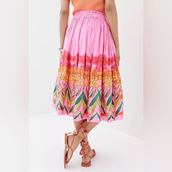 Anthropologie Roopa Pemmaraju Beaded Midi Skirt S - Picture 3 of 11